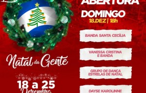 Natal da Gente: Prefeitura de Bacabal realiza a festa a partir de hoje