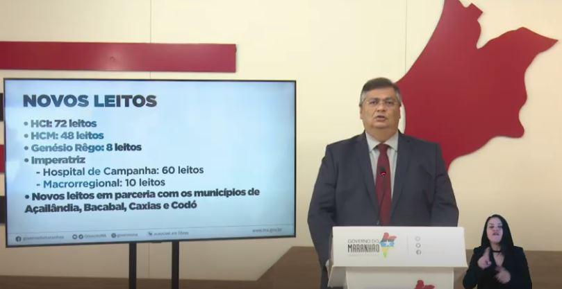 Governador Flávio Dino agradece à Prefeitura de Bacabal pela parceria no hospital de campanha