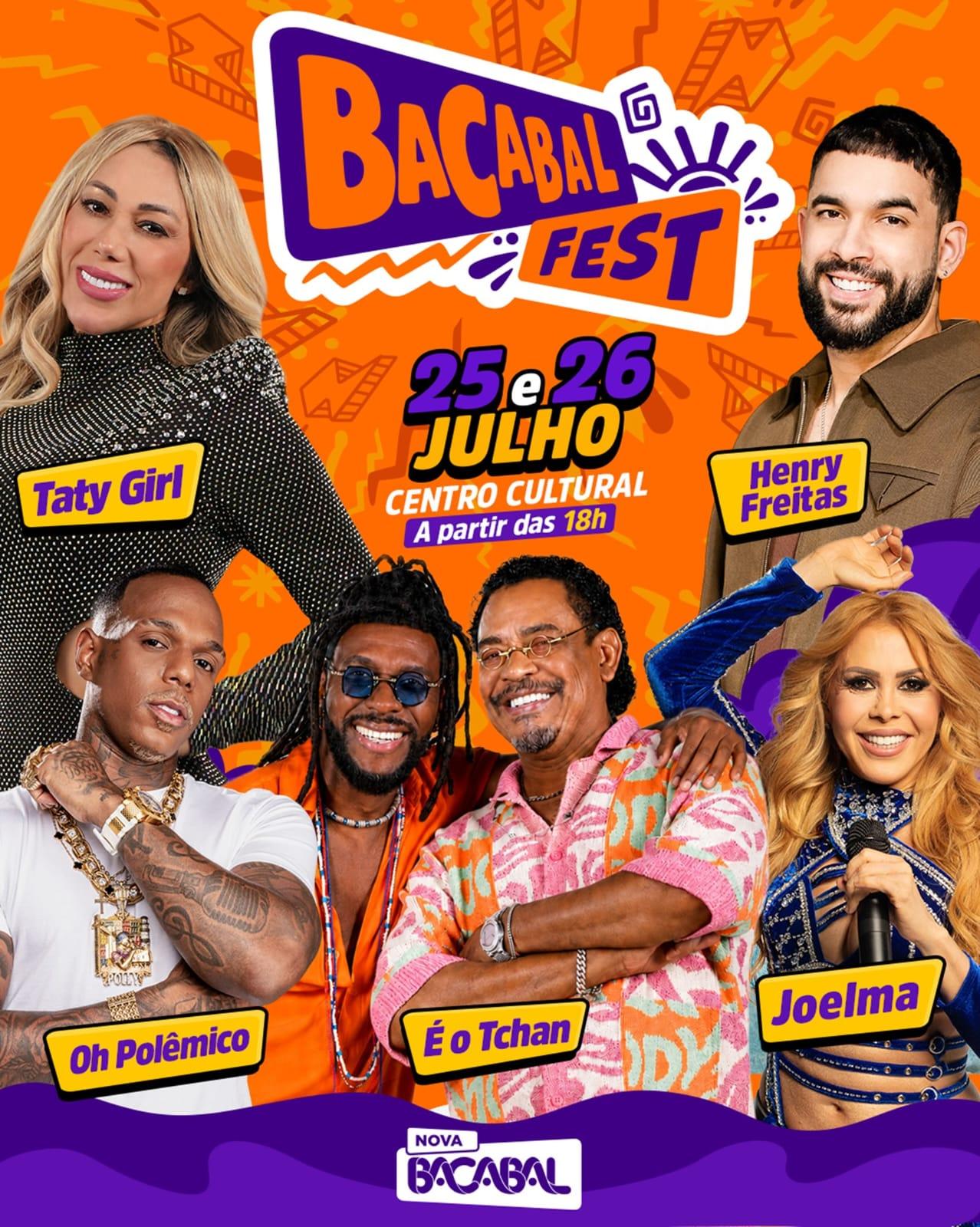 Bacabal Fest promete movimentar o Médio Mearim com dois dias de grandes shows
