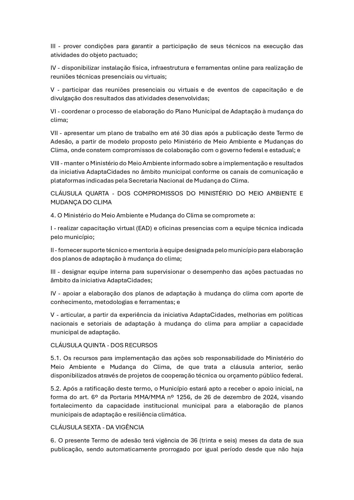 Bacabal firma termo de adesão com o Ministério do Meio Ambiente para desenvolver o Plano Municipal de Adaptação Climática, por meio da iniciativa AdaptaCidades.
