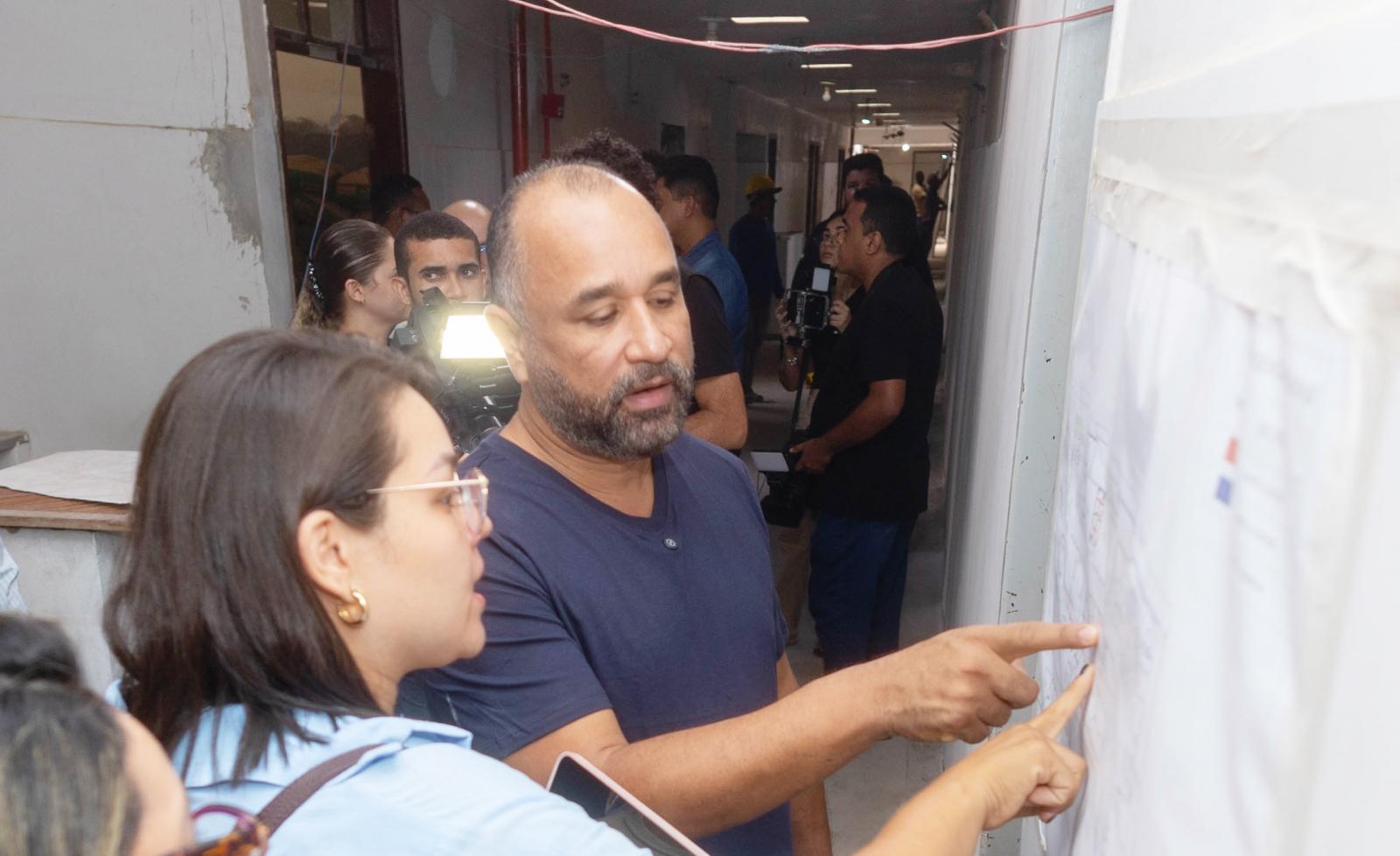 Hospital Materno Infantil de Bacabal tem obras de reforma e ampliação com 75% de execução